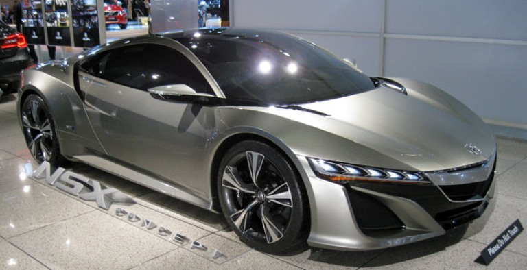 The Acura NSX concept looks fast standing still.